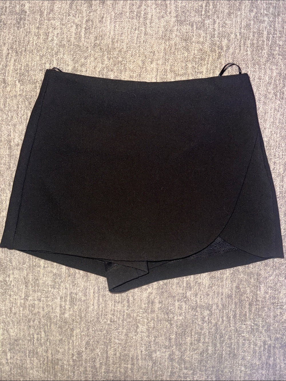 Zara Black Mini Skirt Tailored A-Line Business Casual